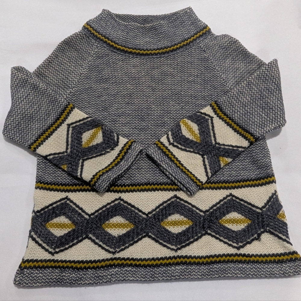 Vintage 1960's American Bazaar Wool Cowl Neck Sweater Rare